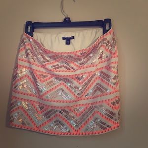 Sequin mini skirt